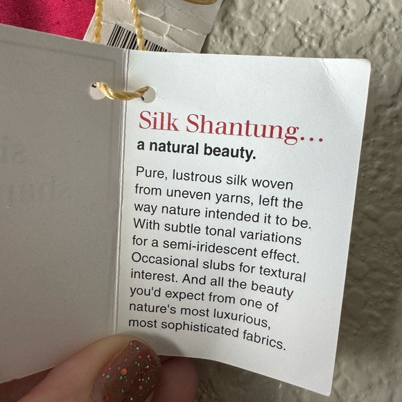 Talbots Pure Silk Red Pants Size 16 NWT - Picture 7 of 11